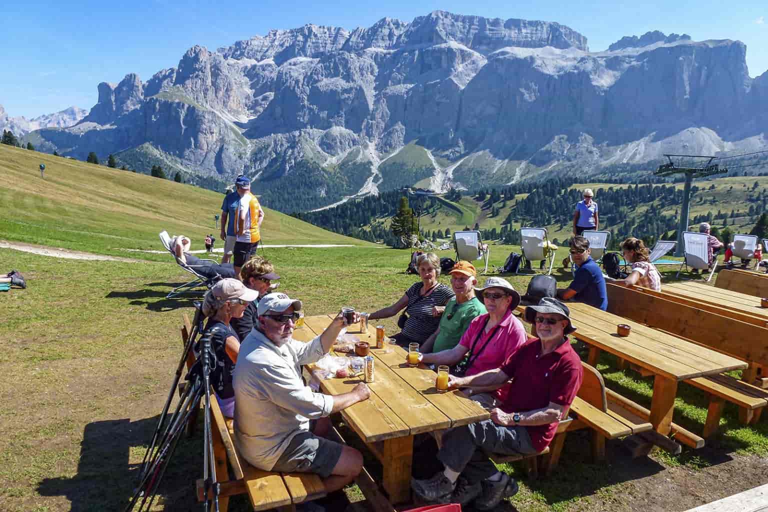 Afternoon beer and strudel break